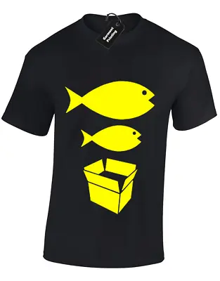 Big Fish Little Fish Mens T Shirt Dance Dj Acid House Rave Hacienda Music Retro • £7.99