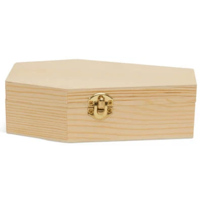 $221.99 • Buy Mini Wood Coffin Box 6 Inch Unfinished, Halloween Decor Crafts | Woodpeckers