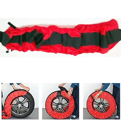 15-20in Car Tire Cover Spare Tyre Wheel Case Storage Bag Oxford Cloth Adjustable • $23.30