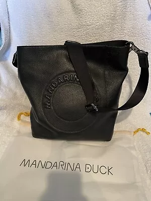 Mandarina Duck Marshmellow Black Leather Bag New • £109