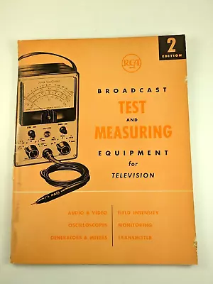 $16.99 • Buy Vintage RCA Broadcast Test & Measuring Equipment For Television Catalog 1958