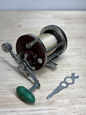 Penn Squidder 140 Vintage Fishing Reel Made In USA. Works But Rough • $18