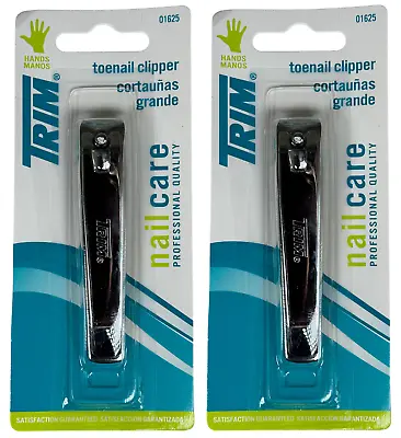 Trim Deluxe Toenail Clipper Professional Quality Nail Care Toe Nail Cutter 2Pack • $9.95