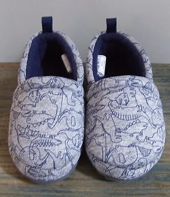 Carter's Gray Blue Dinosaur Hard Sole Indoor Outdoor Slipper Shoes Choose Size • $19.99
