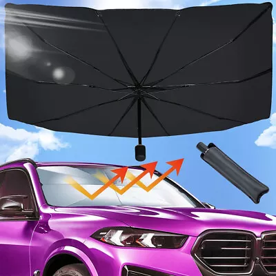 For Toyota Car Windshield Umbrella Sun Shade Heat UV Block Visor Cover • $12.99