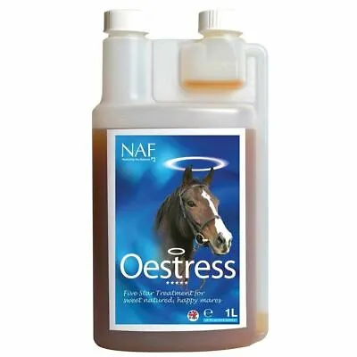 Naf Oestress Liquid Calming Horse Supplements 1 Litre Bottle • £24.99