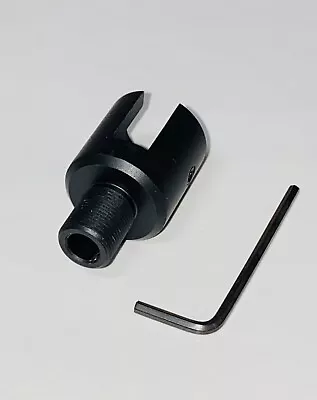 Black Aluminum 1/2X28 TPI Muzzle Brake Adapter For Ruger .22 US Seller • $15.99