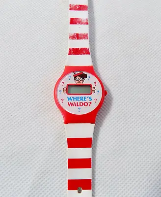 Vintage 90s Where's Waldo Digital Watch Red White Life Cereal Promo  • $9.98