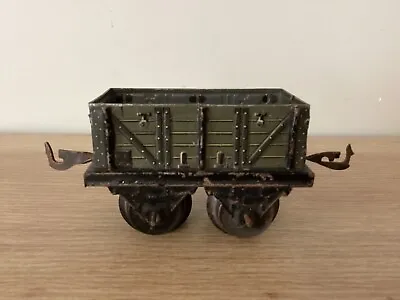 BING O GAUGE 1910s MO TYPE GONDOLA (coal Wagon) . Grey • $40