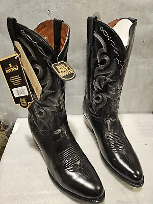 Dan Post Boots Milwaukee Pointed Toe Cowboy  Mens Black Casual Boots DP2110R New • $209