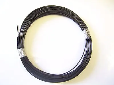Black Vinyl Coated Wire Rope Cable1/16 - 3/32 7x7 50 Ft Coil • $14.24