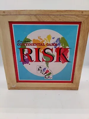 Parker Bro RISK Continental Game 2003 Nostalgia Game Series In Wooden Box 41631 • $29.99