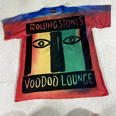 Vintage Rolling Stones Shirt XL Voodoo Lounge Tour 1994 Brockum Single Stitch • $449.91