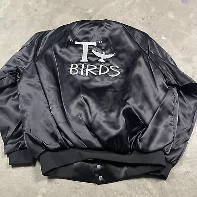 Vintage T Birds Grease Jacket Men’s L Satin Bomber 90s • $19.99
