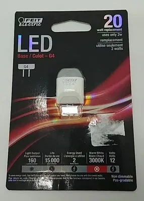 NEW G4 Feit Electric LED Replacement 2W Light Bulb G-4 Base 20 Watts (C1-2) • $12.99