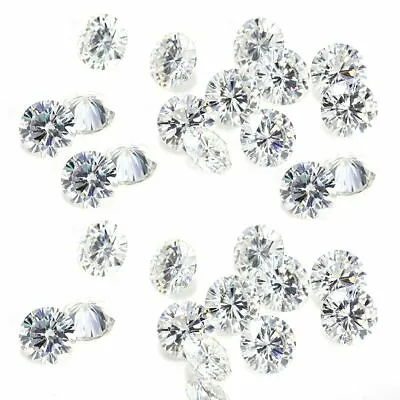 White Diamond Round Cut GH Color VS Clarity - 1.5 Mm To 3 Mm HPHT Diamonds Lot • £29.05