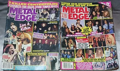 METAL EDGE Magazine Pre-Owned 2 Lot- 1992 & 1994 • $34.99