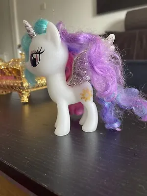 My Little Pony G4 Reboot PRINCESS Celestia Pegasus Unicorn MLP Glitter Wings • £7.81