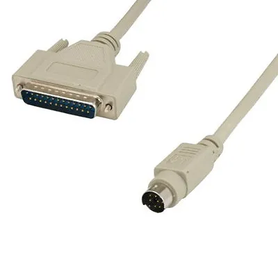 6 FT Mini DIN8 MDIN8 To DB25 Mac To Imagewriter I Printer Cable Male M/M 28 AWG • $9.26