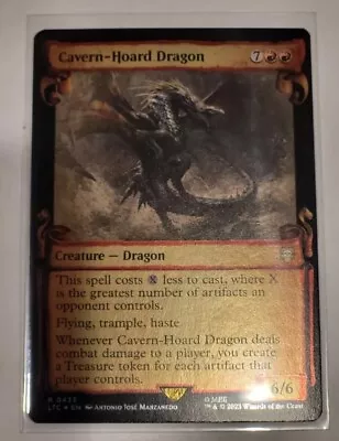 MTG The Lord Of The Rings Cavern-Hoard Dragon Showcase Scrolls Foil. Nm • $19.95