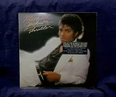 MICHAEL JACKSON~VERY RARE SEALED LP~THRILLER~1982 USA 1stPRESS~W/HYPE STICKER • $30