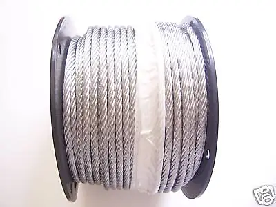 Galvanized Wire Rope Cable 1/4  7x19 200 Ft Reel • $80.03