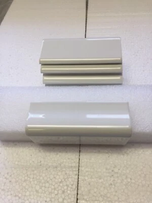$60 • Buy 5 Pc,s Dal Tile K101 White V-Cap Counter Rail #8262 Ceramic Tile