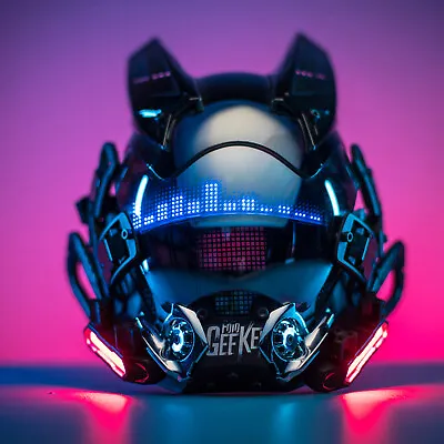 $119.66 • Buy Cyberpunk Lights Mask Cosplay Street Stage Catwalk Knights Masks Role Anime Prop