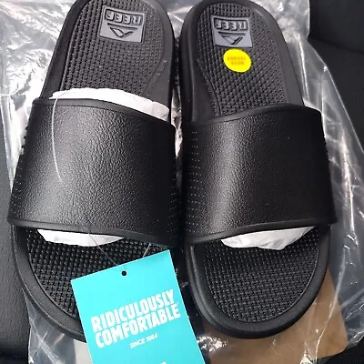 Reef Men's Oasis Slide Sandal - Black NWT Size 6 • $19