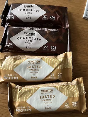 £26.99 • Buy 10 Exante Meal Replacement Bars - 5 Choc Fudge And 5 Salted Caramel BBE 09/24