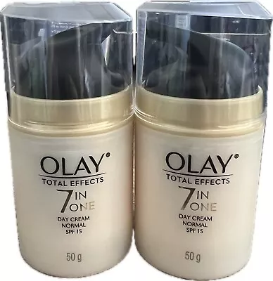 Olay Total Effects 7-In-One Normal Day Cream SPF 15 1.76 Oz (2 Pack) • $18.95