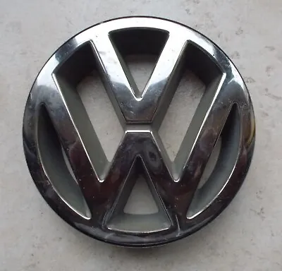 VOLKSWAGEN Monogram Emblem Badge Sign Car Old Automobile Vtg Germany Plastic • $23.56