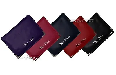 Slim Soft Leather Travel Card Bus Pass Oyster ID Credit Card Holder Wallet • £5.99