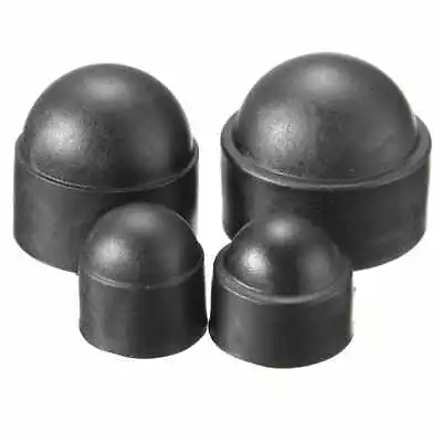 Plastic Nut & Bolt Cover Caps For Hexagon Nuts Bolts Screws/ Black • £2.24