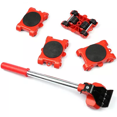 $21.59 • Buy 5PCS Furniture Lifter Heavy Roller Move Tool Set Moving Wheel Mover Sliders Kit