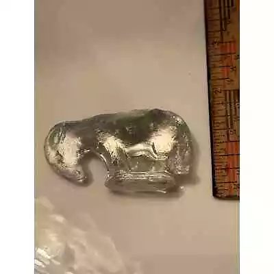 Vintage Clear Crystal Frosted Glass Donkey Antique Miniature 2  Figurine • $4.99