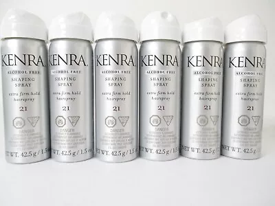 Kenra Shaping Spray 21 Alcohol Free Hairspray Extra Firm Hold - 1.5 Oz (6 Pack) • $24.95