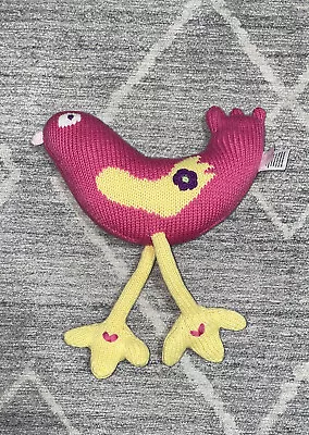 Hanna Andersson Pink Knit Bird Plush 9  • $14.99