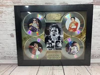 Michael Jackson Memorabilia￼ Framed Picture Presentation Disc Vinyl Pop Music • $23.93