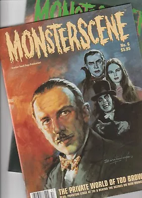 GOGO 1994 Monsterscene Magazine 2 & 6 Lon Chaney Browning 50 Pages Ea B&W • $15.05