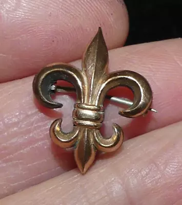 Vintage GF Fleur De Lis Watch Charm Pin/Brooch Excellent • $22.50