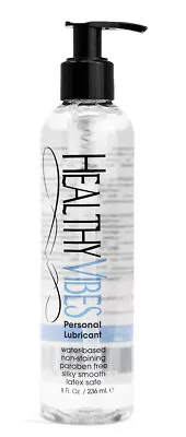 Water Based Personal Lubricant 8 Oz By Healthy Vibes - Intimate Lube For Couples • $11.94