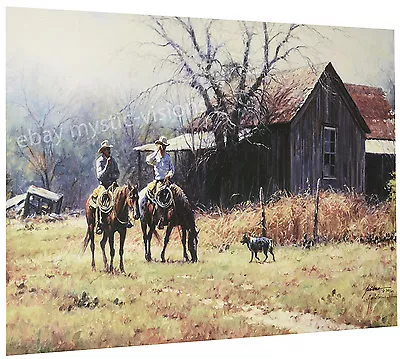 BRUSH COUNTRY COWBOYS Martin Grelle CANVAS Signed & Numbered W/coa Western Art • $199.99