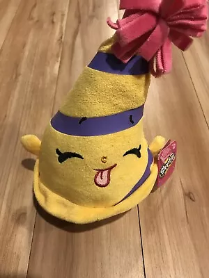 Shopkins Marty Party Hat Plush 7   Plush With Tags New  Clean Smoke Free • $6.99