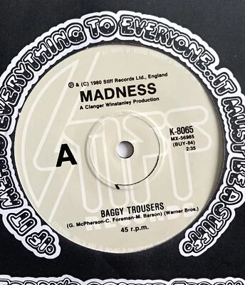 £18.50 • Buy Madness - Baggy Trousers : Mega Rare Original Australian 7  Vinyl Oz