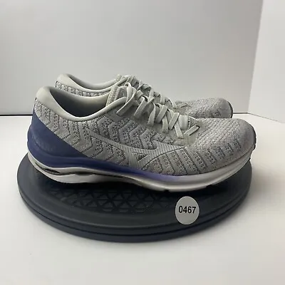 Mizuno Wave Rider 24 Waveknit Womens Size 8 J1GD207501 Grey Running Shoes • $29.05