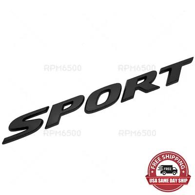 Honda Civic Sport Rear Trunk Lid Letter Logo Badge Emblem Nameplate Matte Black • $12.99
