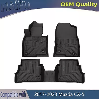 All Weather Floor Mats For 2017-2023 Mazda CX-5 TPE Rubber Liners 3PCS Full Set • $58.29