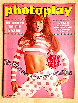 Photoplay Magazine March 1967 Ann-Margret Peter Cushing Walt Disney James Bond • £2.95