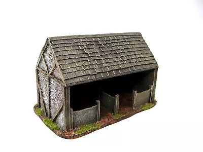 Painted Stable / Farm Building For Wargaming Warhammer WW2 Napoleonic 28mm Scale • £21.99